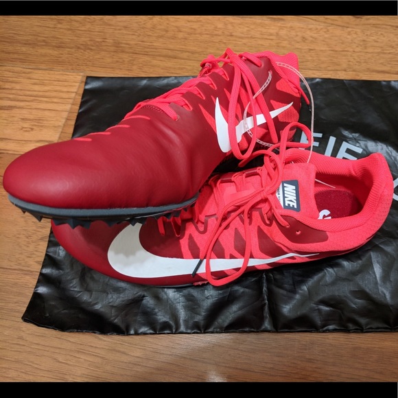 New Nike Zoom Rival S9 NO Spikes Bright Red Sz 12.5 - Picture 2 of 5